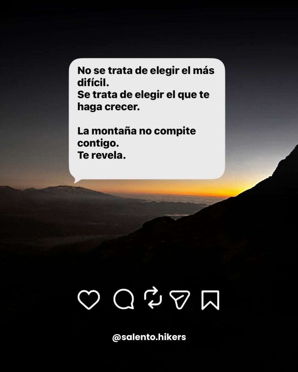 Instagram post from salento.hikers. This post is in position 6.