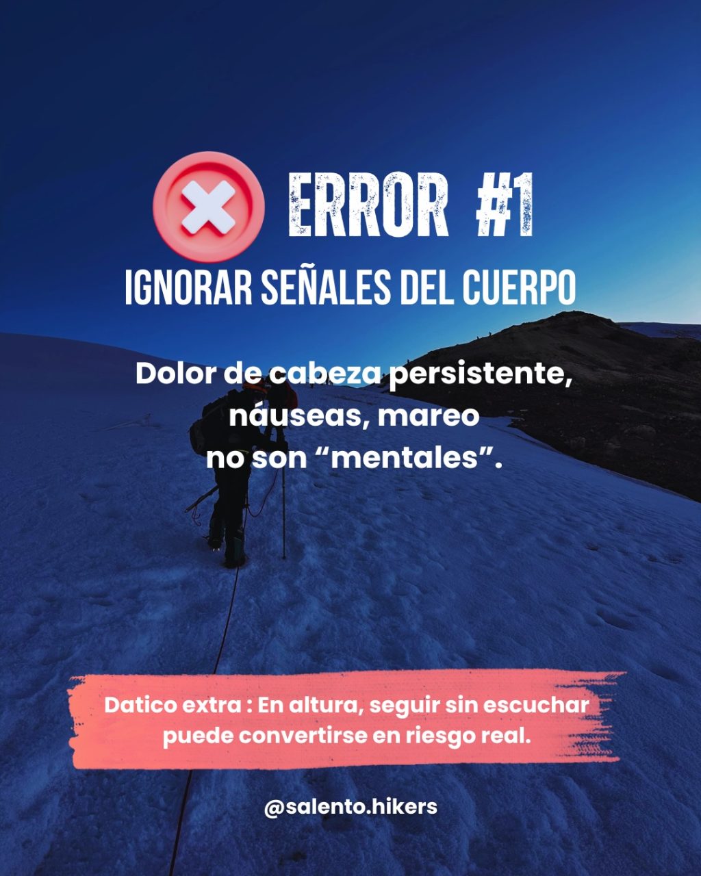 Instagram post from salento.hikers. This post is in position 1.