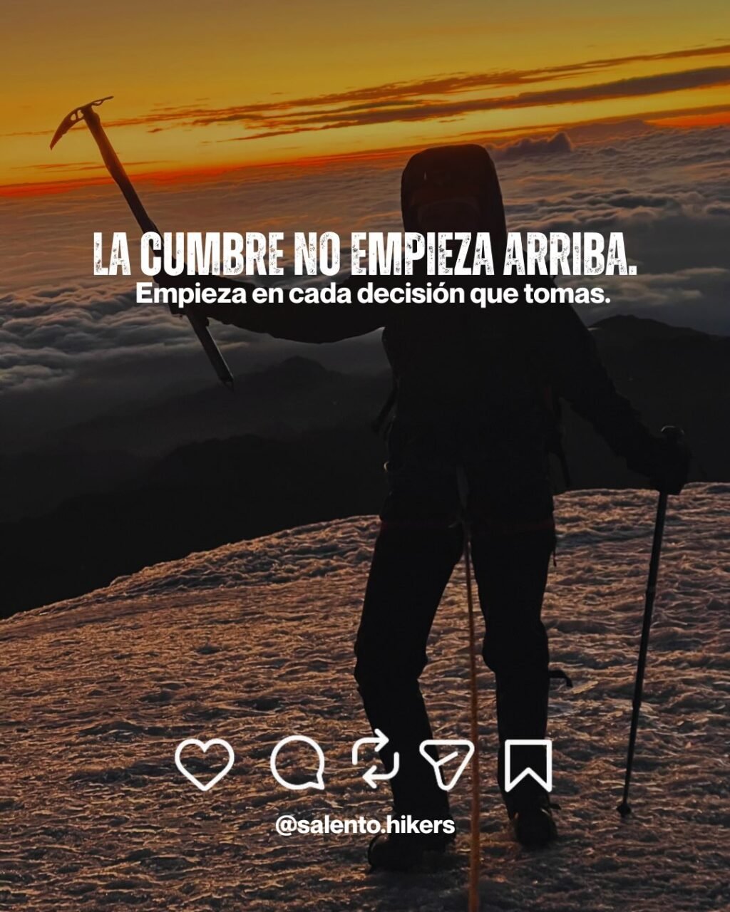 Instagram post from salento.hikers. This post is in position 8.