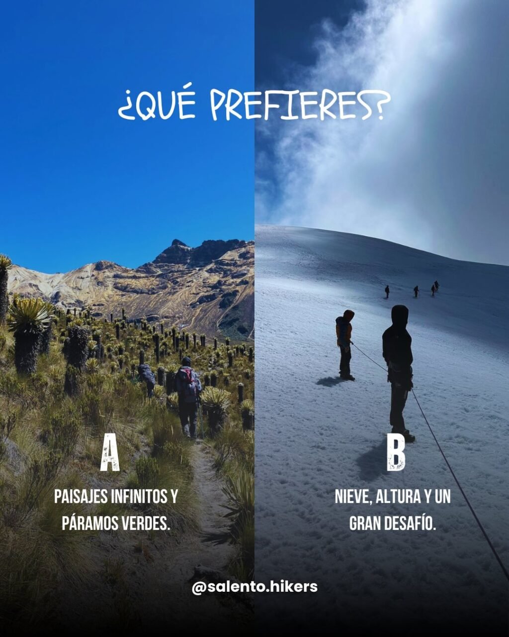 Instagram post from salento.hikers. This post is in position 1.