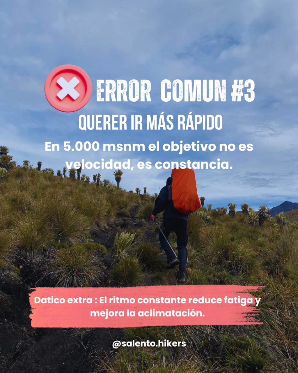 Instagram post from salento.hikers. This post is in position 3.