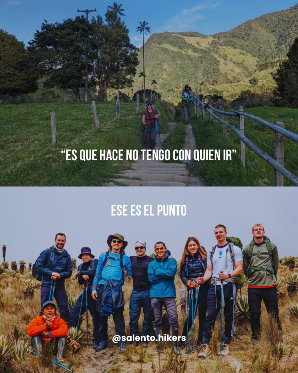 Instagram post from salento.hikers. This post is in position 2.