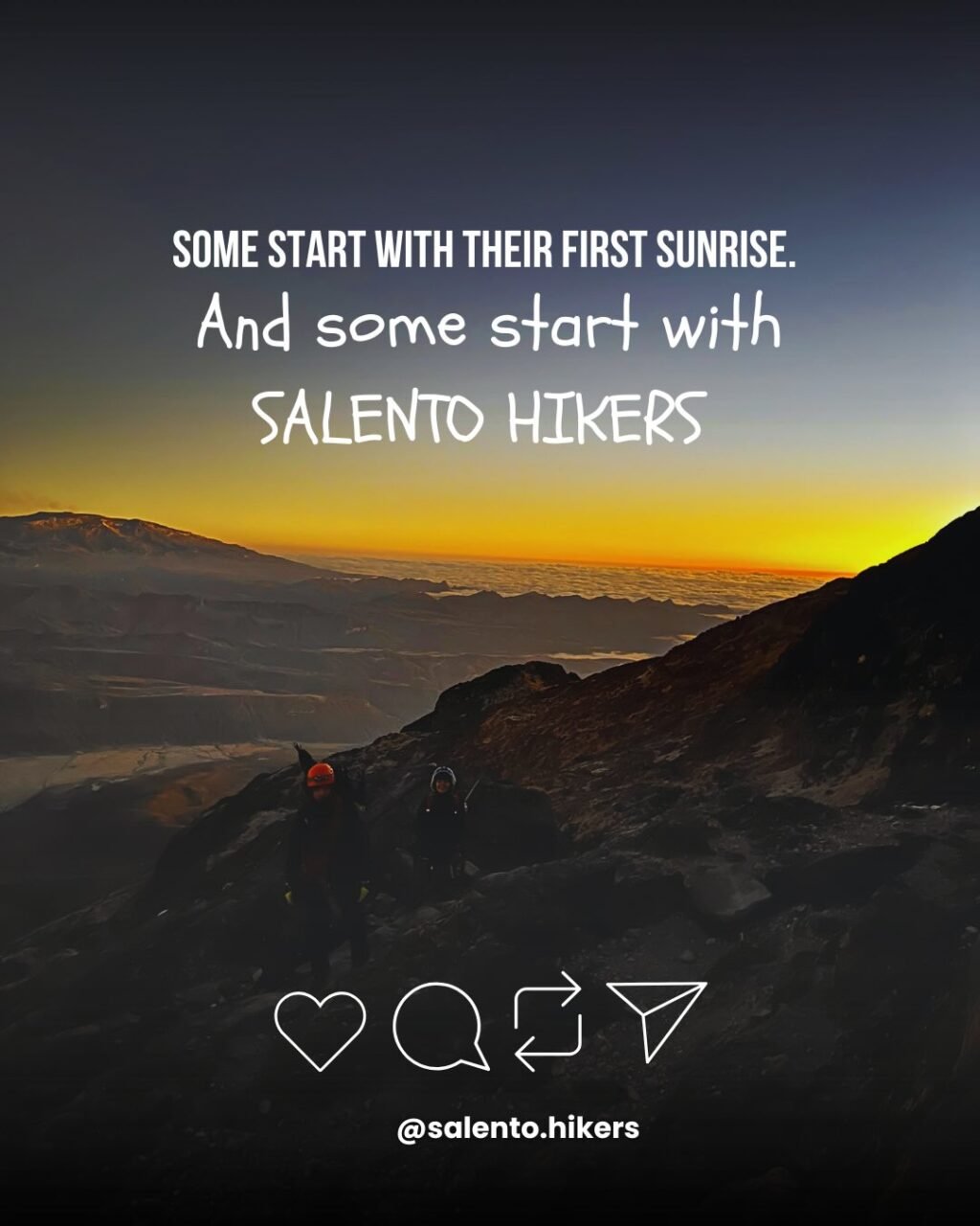 Instagram post from salento.hikers. This post is in position 5.
